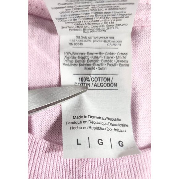 2019 Cape Cod Yarmouth Country Festival Large Pink Crew Neck T-Shirt | Gildan - Picture 6 of 11